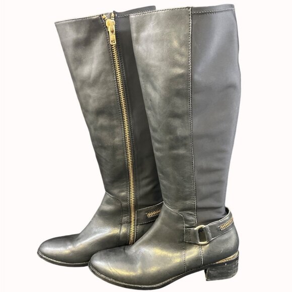 Steve Madden Ryperr Women's Black Riding Boots/Knee High Sz 9.5M SKU 5257 - Picture 2 of 9